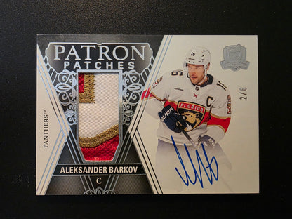 2024-25 Upper Deck The Cup - Patron Patches - Aleksander Barkov #PP-AB /6