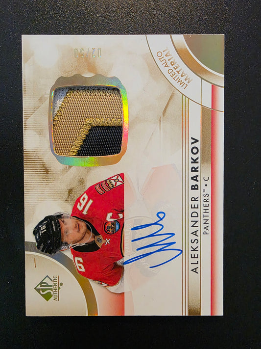 2023-24 Upper Deck SP Authentic - Limited Auto Material - Aleksander Barkov #26 /50