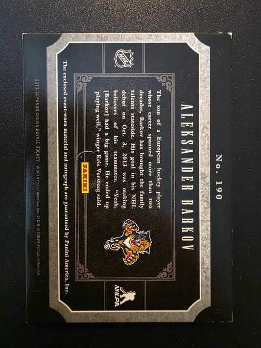 2013-14 Panini Crown Royale - Rookie Silhouette - Aleksander Barkov #190 /99 RC