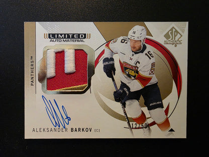 2024-25 Upper Deck SP Authentic - Limited Auto Material - Aleksander Barkov #39 /50