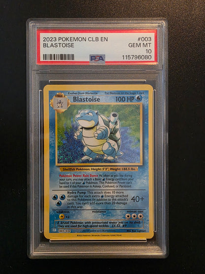 2023 Pokemon TCG Classic - Blastoise Deck - Holo - Blastoise #003 PSA 10
