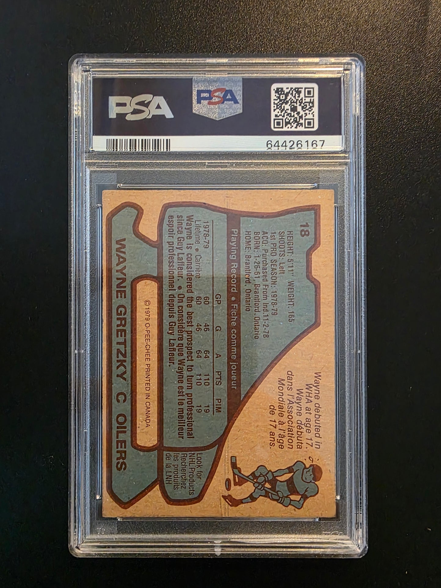 1979-80 O-Pee-Chee - Wayne Gretzky #18 RC PSA 3