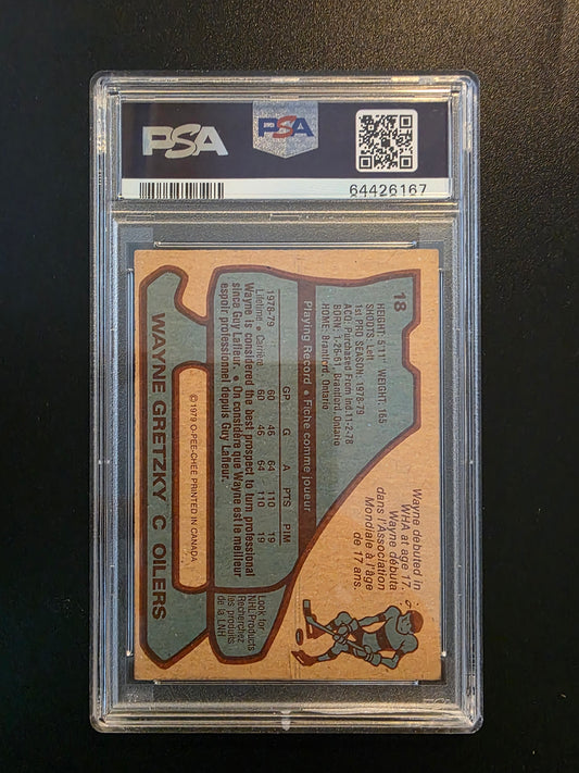 1979-80 O-Pee-Chee - Wayne Gretzky #18 RC PSA 3