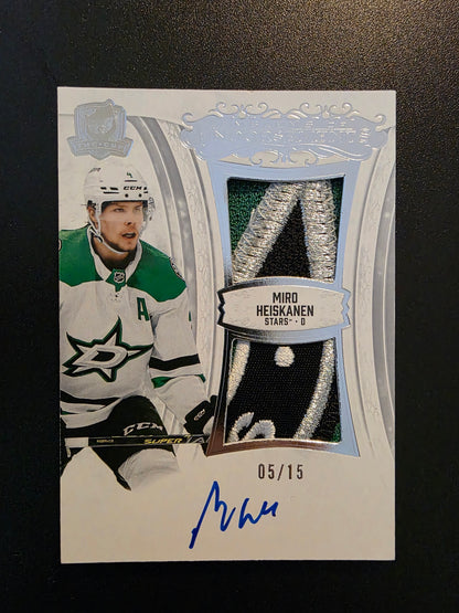 2022-23 Upper Deck The Cup - Emblems of Endorsement -  Miro Heiskanen #EE-MH /15