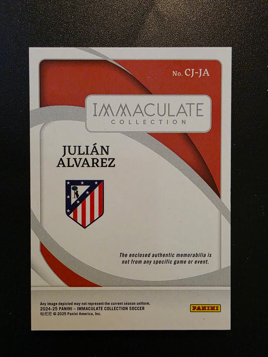 2024-25 Panini Immaculate Collection - Clearly Immaculate Jerseys - Julian Alvarez #CJ-JA /65