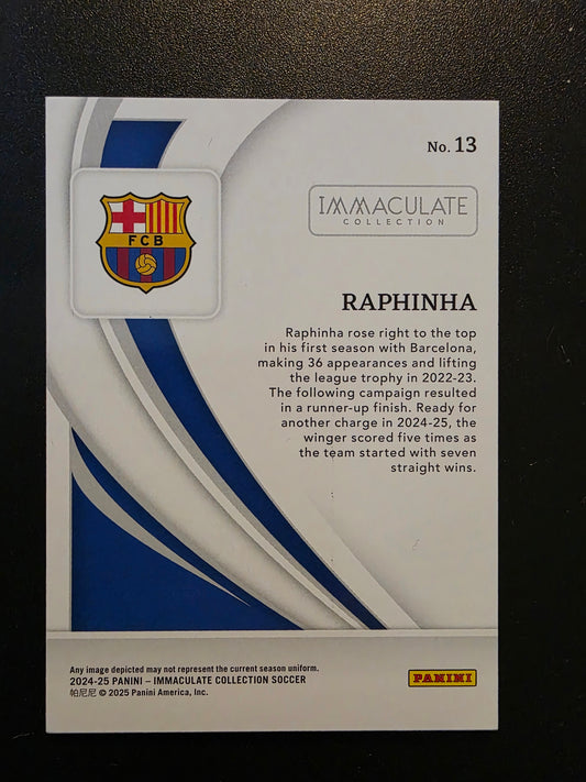 2024-25 Panini Immaculate Collection - Sapphire - Raphinha #13 /25