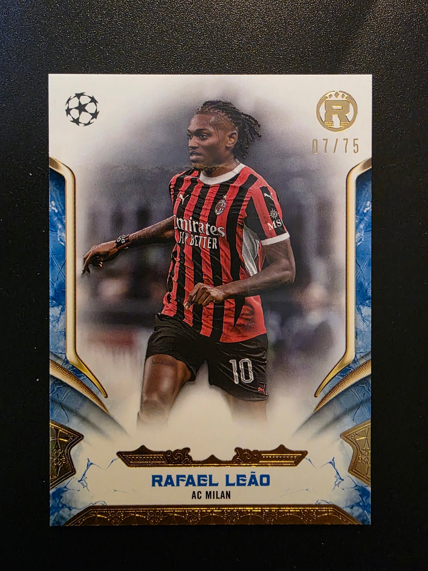 2024-25 Topps Reverence UEFA Club Competitions - Blue - Rafael Leão #5 /75