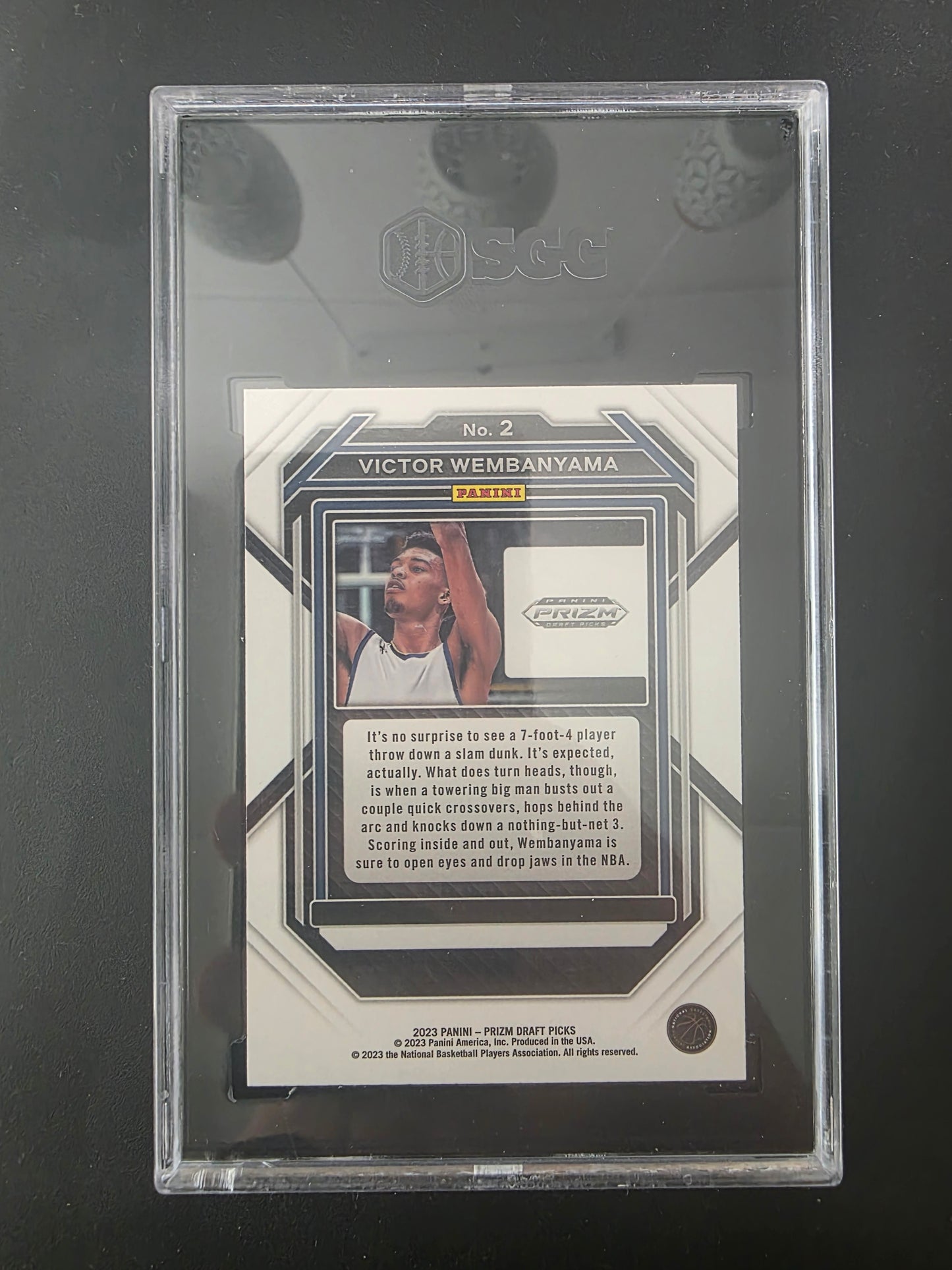 2023-24 Panini Prizm Draft Picks - Victor Wembanyama #2 SGC 9.5 RY