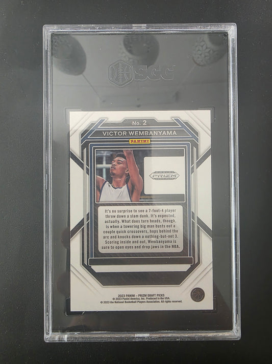 2023-24 Panini Prizm Draft Picks - Victor Wembanyama #2 SGC 9.5 RY