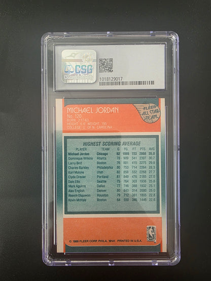 1988-89 Fleer - Fleer All Star Team - Michael Jordan #120 CSG 5.5