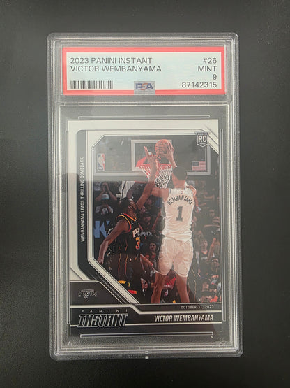 2023-24 Panini Instant - Victor Wembanyama #26 /10018 PSA 9 RY