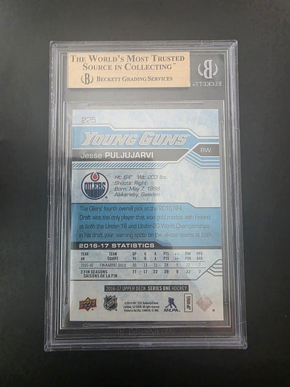 2016-17 Upper Deck - Young Guns Exclusives - Jesse Puljujarvi #225 /100 BGS 9.5 RC