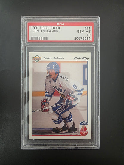 1991-92 Upper Deck - Teemu Selanne #21 PSA 10 RC