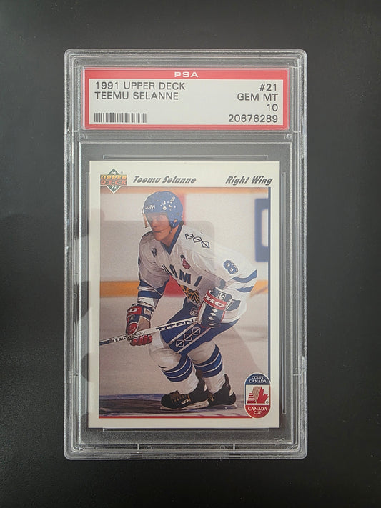 1991-92 Upper Deck - Teemu Selanne #21 PSA 10 RC