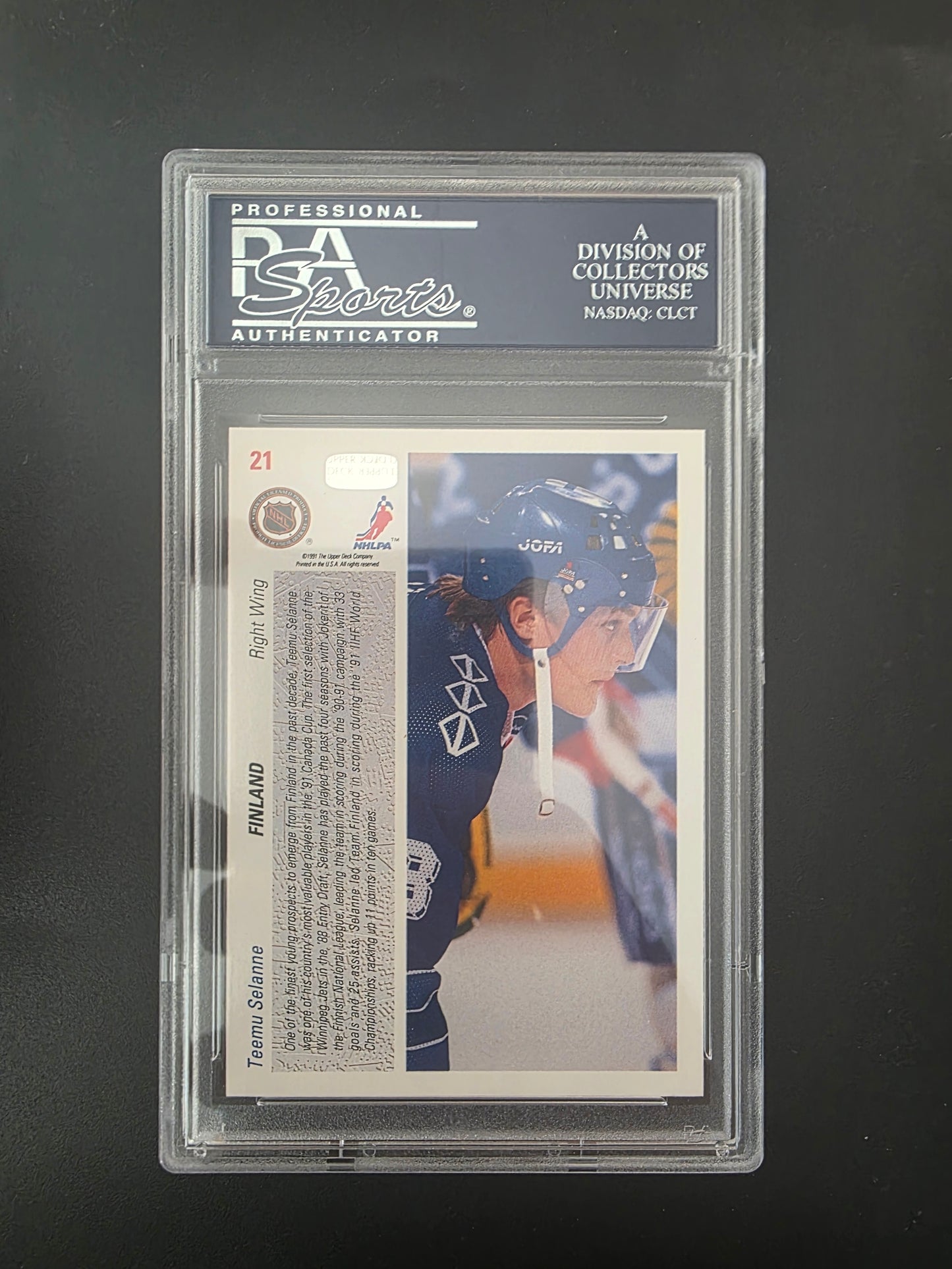 1991-92 Upper Deck - Teemu Selanne #21 PSA 10 RC