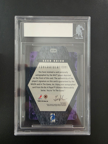 2000-01 In the Game Be A Player Ultimate Memorabilia - Gold Autographs - Saku Koivu #U-04 /10