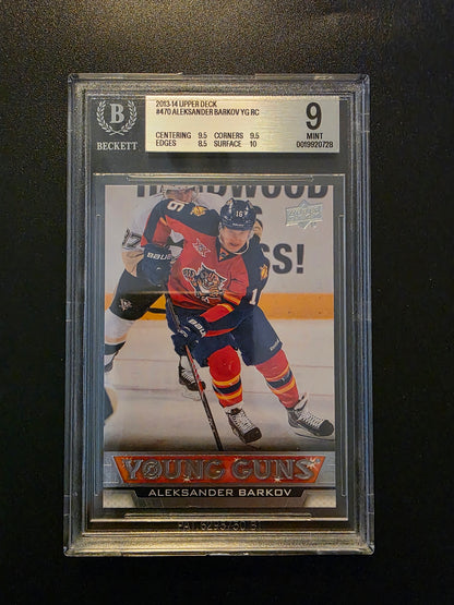2013-14 Upper Deck Young Guns - Aleksander Barkov #470 RC BGS 9