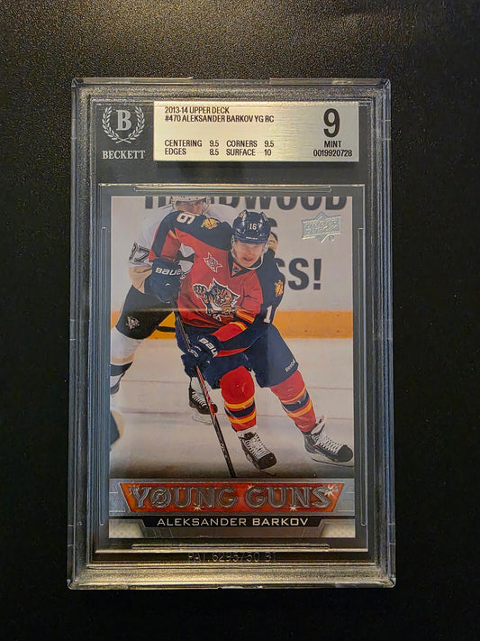 2013-14 Upper Deck Young Guns - Aleksander Barkov #470 RC BGS 9