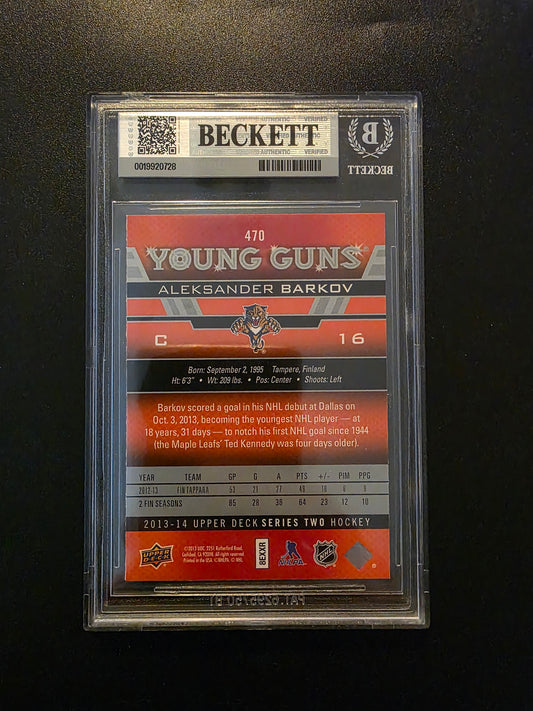 2013-14 Upper Deck Young Guns - Aleksander Barkov #470 RC BGS 9