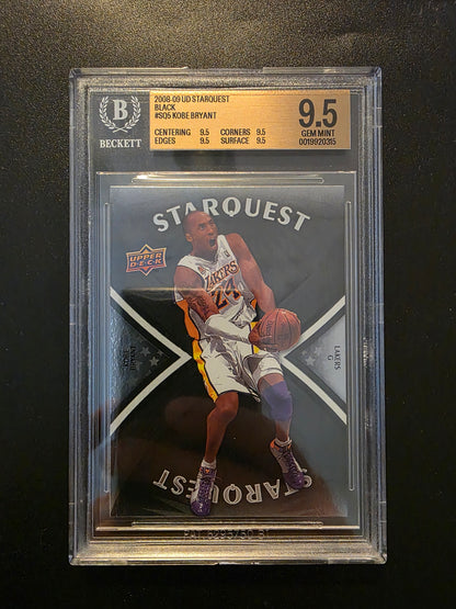 2008-09 Upper Deck - Starquest - Black Majestic - Kobe Bryant #SQ-5 BGS 9.5