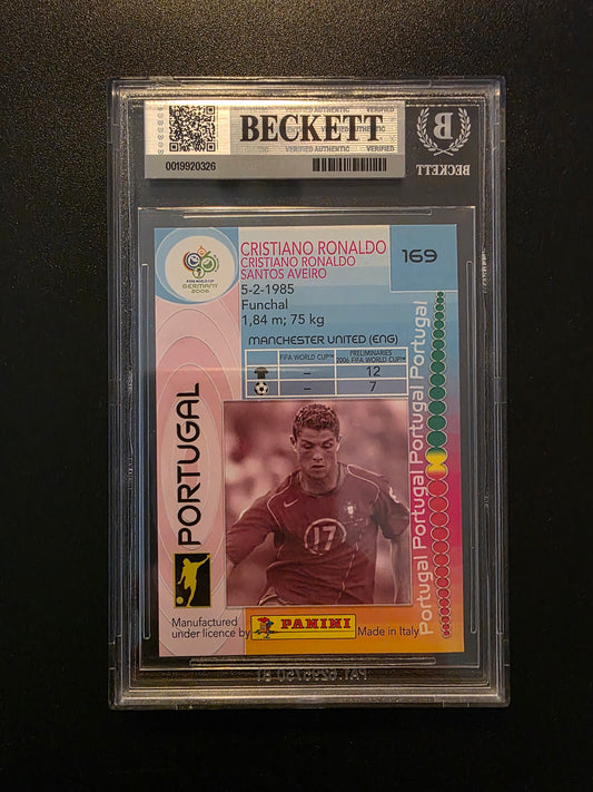 2006 Panini FIFA World Cup Germany - Cristiano Ronaldo #169 BGS 8.5
