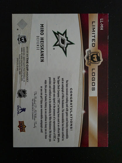 2019-20 Upper Deck The Cup - Limited Logos - Miro Heiskanen #LL-MH /50