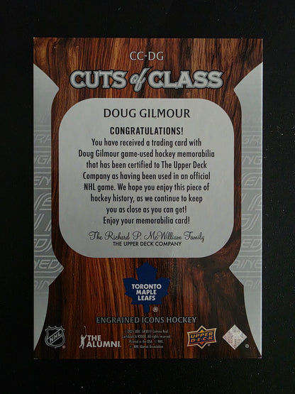 2024-25 Upper Deck Engrained Icons - Cuts of Class Relics - Doug Gilmour #CC-DG