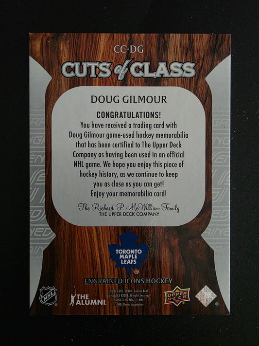 2024-25 Upper Deck Engrained Icons - Cuts of Class Relics - Doug Gilmour #CC-DG