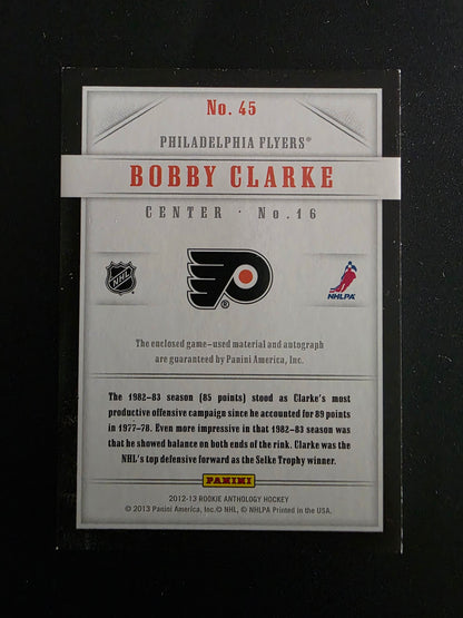 2012-13 Panini Rookie Anthology - Luxury Suite - Gold Autographs - Bobby Clarke #45 /10
