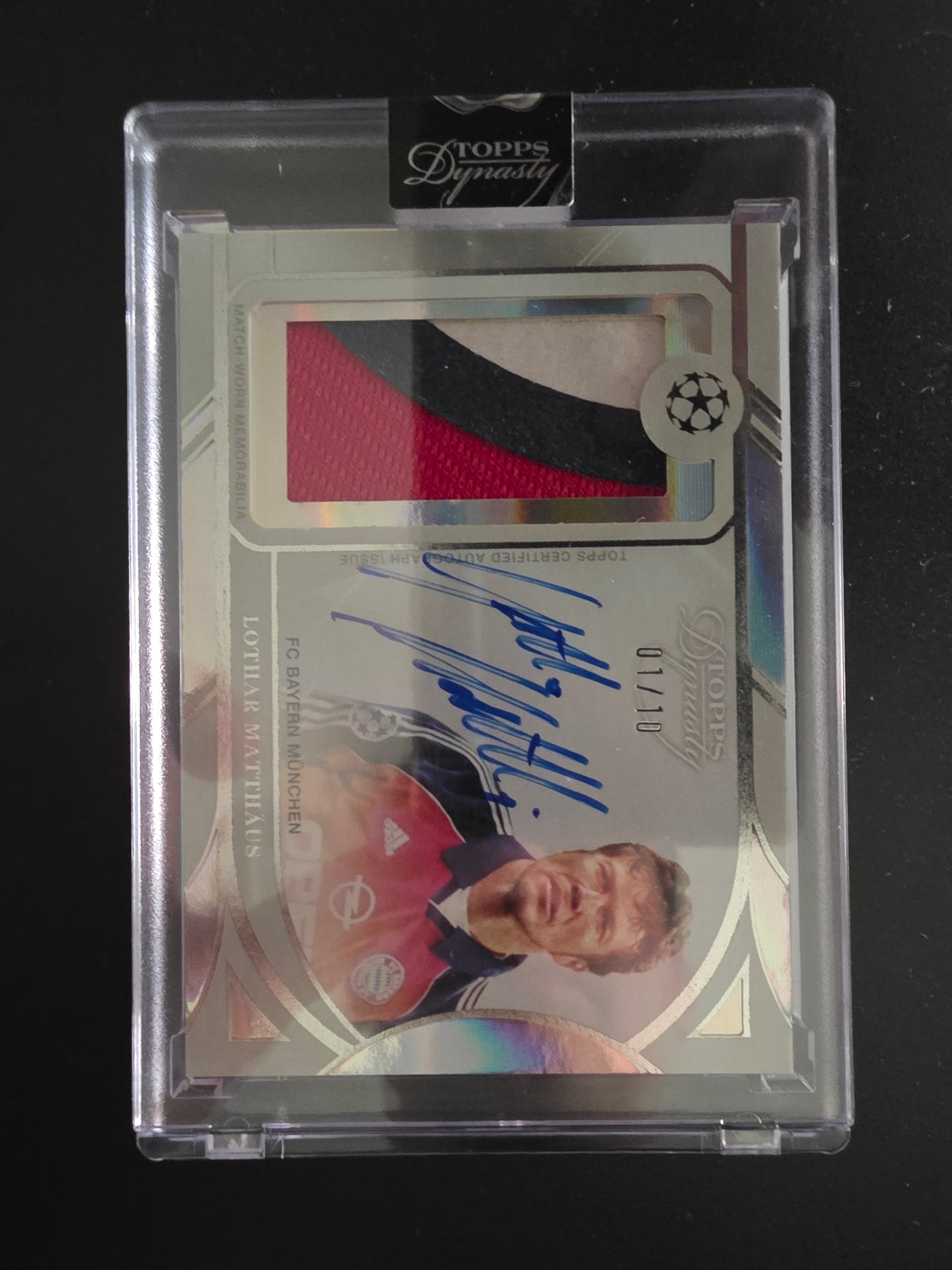 2024-25 Topps Dynasty UEFA Club Competitions - Dynasty Autographed Patch - Lothar Matthäus #APL-MA3 /10