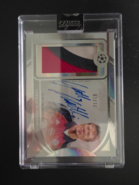 2024-25 Topps Dynasty UEFA Club Competitions - Dynasty Autographed Patch - Lothar Matthäus #APL-MA3 /10