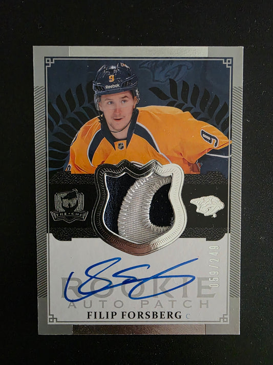 2013-14 Upper Deck The Cup - Rookie Auto Patch - Filip Forsberg  #135 /249 RC
