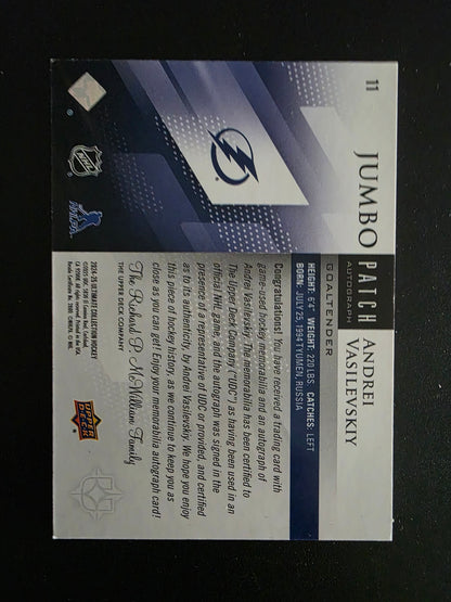 2024-25 Upper Deck Ultimate Collection - Jumbo Patch - Andrei Vasilevskiy #11 /10