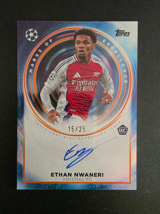 2024-25 Topps Definite - Marks of Excellence -Ethan Nwaneri #ME-EN2 /25 RC