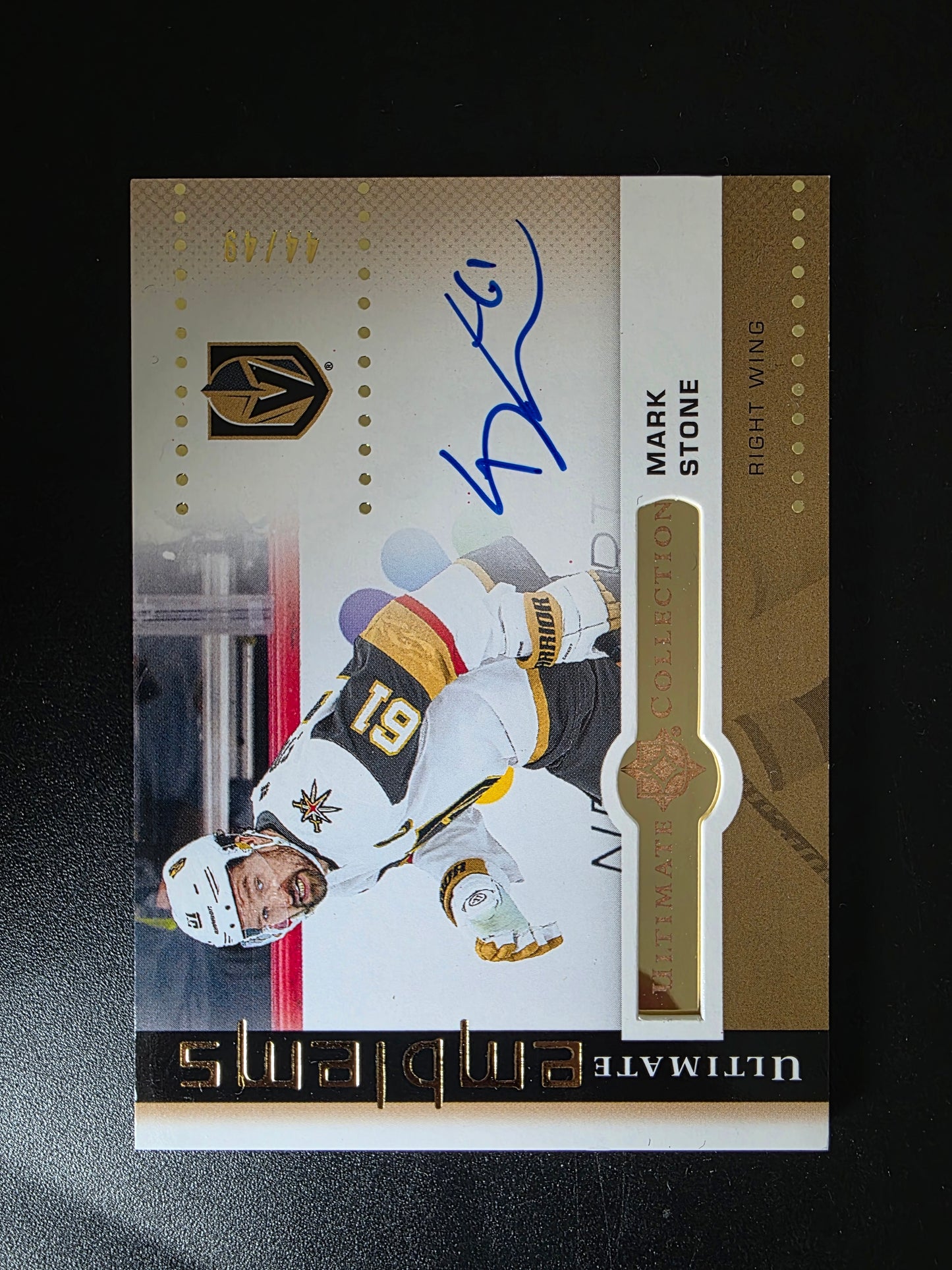 2024-25 Upper Deck Ultimate Collection - Ultimate Emblems Autographs - Mark Stone #UE-MS