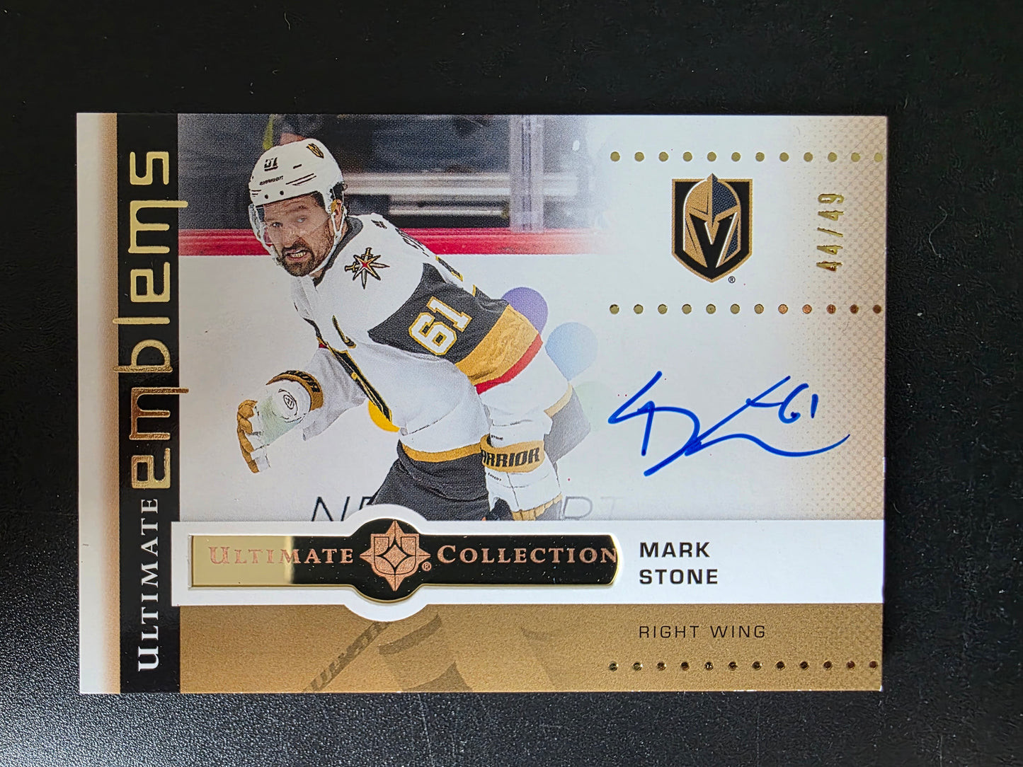 2024-25 Upper Deck Ultimate Collection - Ultimate Emblems Autographs - Mark Stone #UE-MS