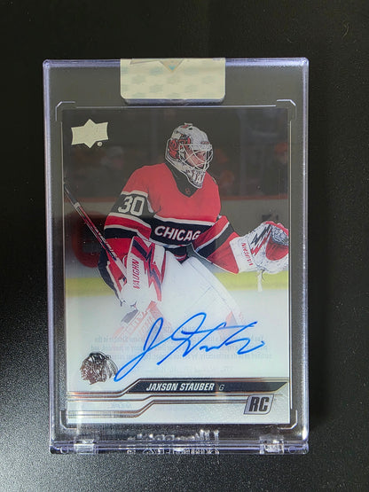 2023-24 Upper Deck Clear Cut - Rookies - Jaxson Stauber #CC-ST RC