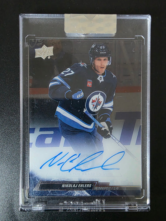 2023-24 Upper Deck Clear Cut - 2022-23 Base Update - 2023-24 Upper Deck Clear Cut Update - Nikolaj Ehlers #CC-NE