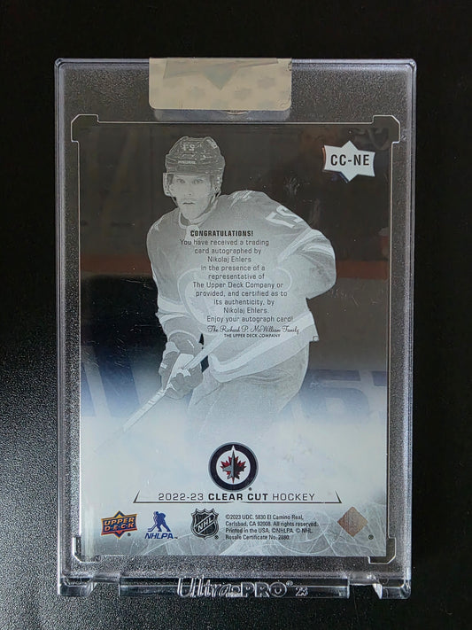 2023-24 Upper Deck Clear Cut - 2022-23 Base Update - 2023-24 Upper Deck Clear Cut Update - Nikolaj Ehlers #CC-NE
