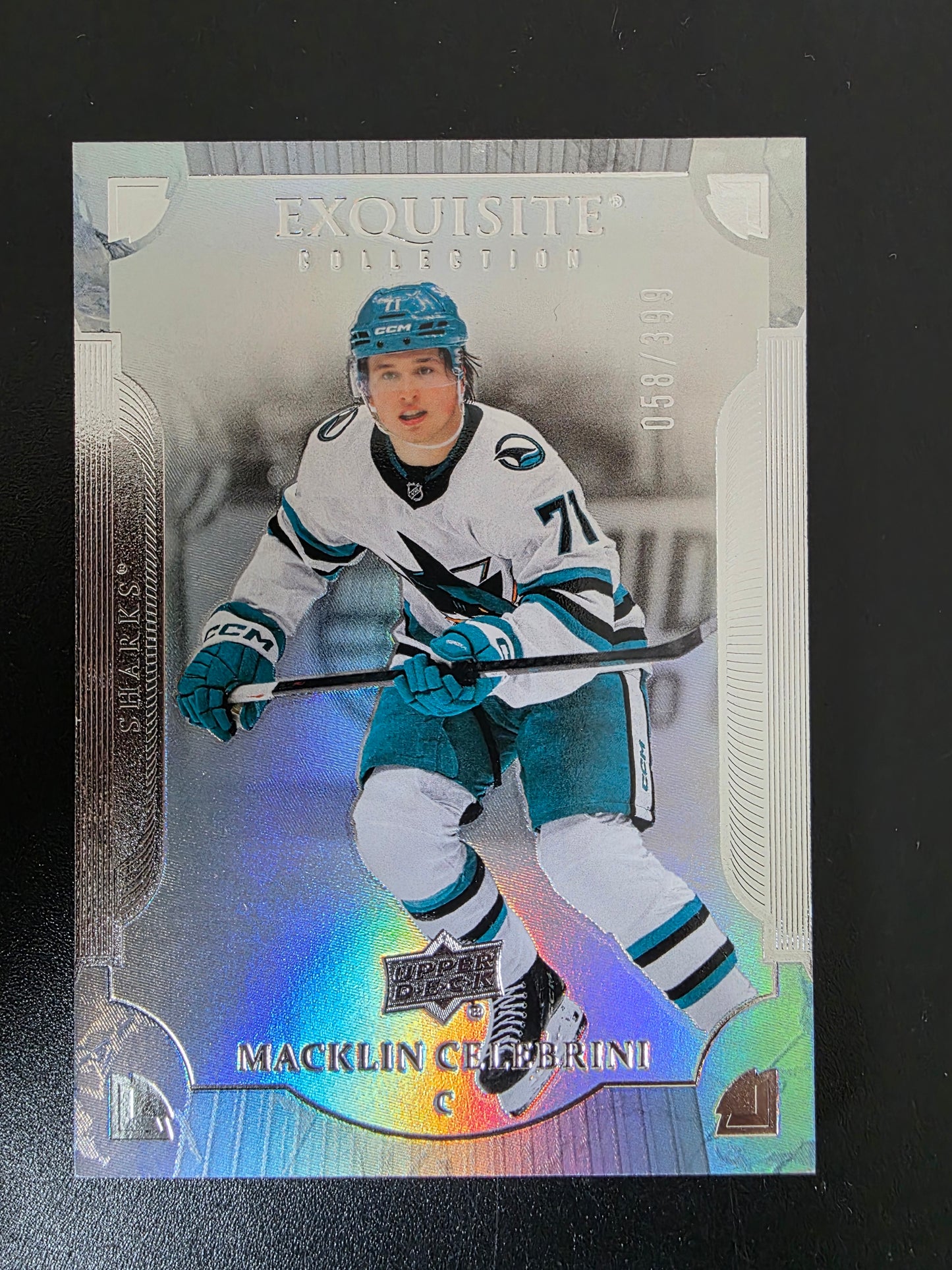 2025-26 Upper Deck Black Diamond - Exquisite Collection - Macklin Celebrini #V-MC /399