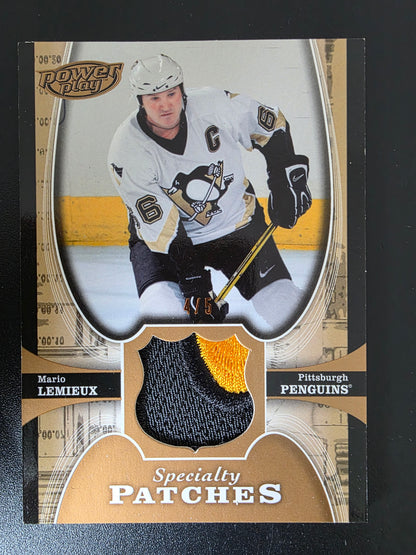 2005-06 Upper Deck Power Play - The Specialists Jerseys - Patch - Mario Lemieux #SP-ML /5