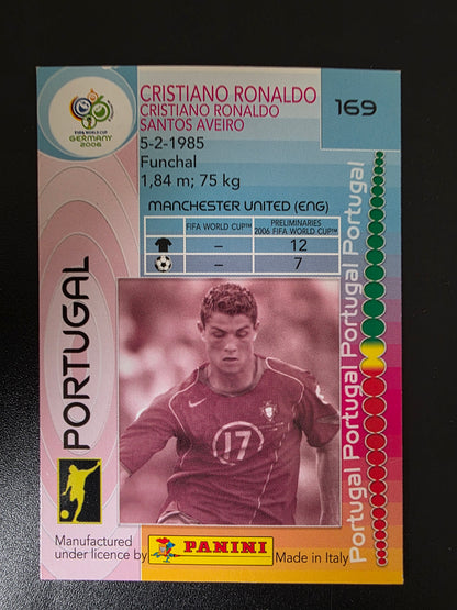 2006 Panini FIFA World Cup Germany - Cristiano Ronaldo #169 Huom. KATSO KUNTO!