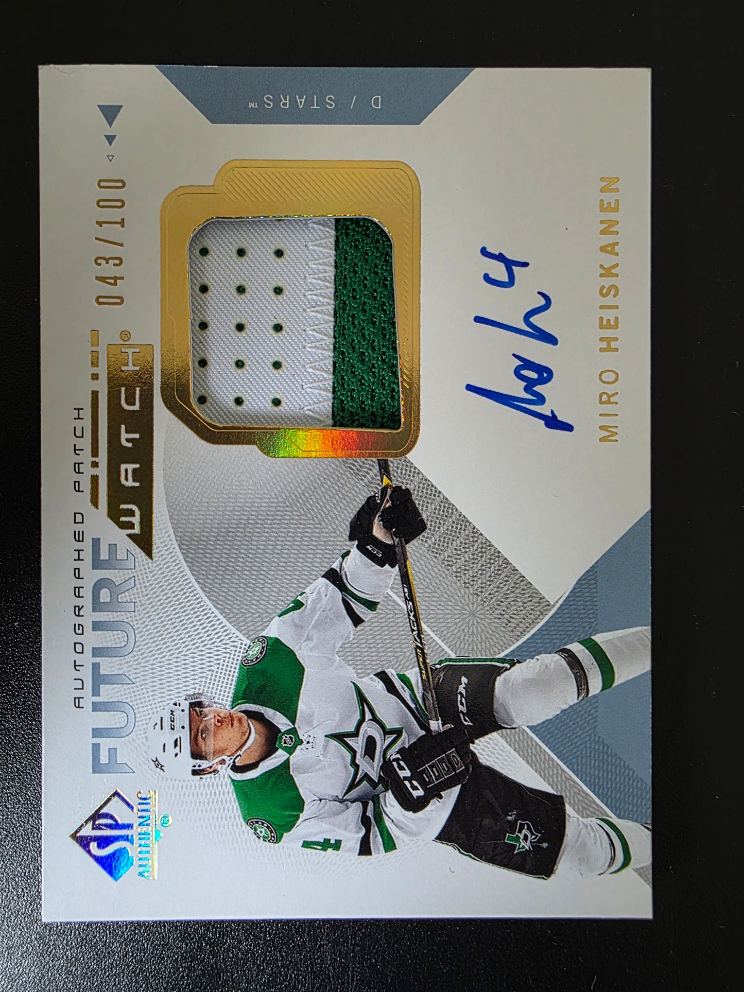 2018-19 Upper Deck SP Authentic - Patch - Autographed Future Watch - Miro Heiskanen #191 /100 RC