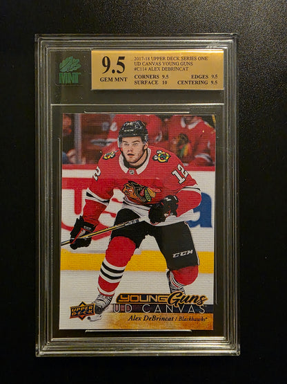 2017-18 Upper Deck - UD Canvas - Young Guns - Alex DeBrincat #C114 MINT 9.5 RC