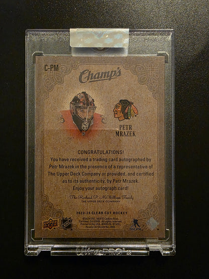 2023-24 Upper Deck Clear Cut - Champs - Petr Mrazek #C-PM