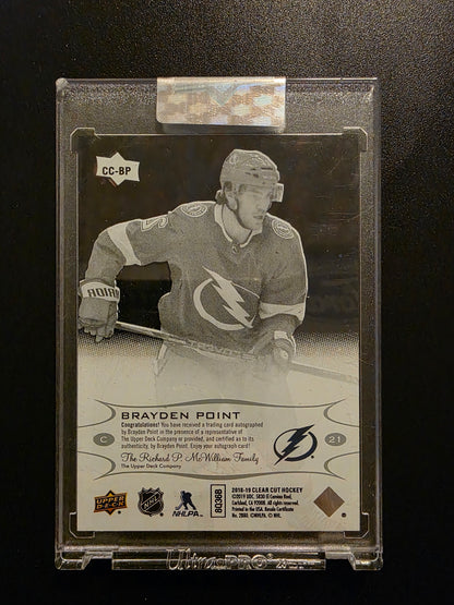 2018-19 Upper Deck Clear Cut - 2019-20 Upper Deck Clear Cut Update - Brayden Point  #CC-BP