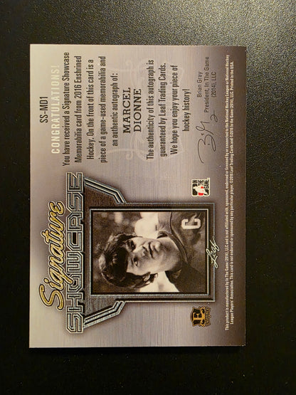2016 Leaf In the Game Enshrined - Signature Showcase - Silver - Marcel Dionne #SS-MD1 /35
