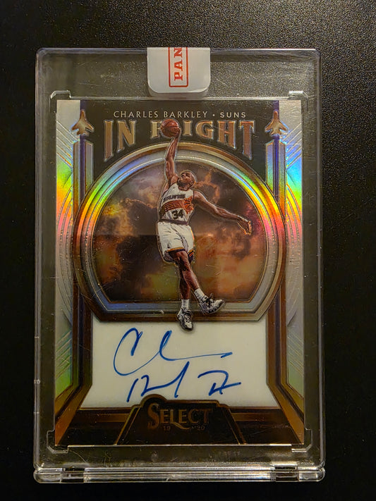 2019-20 Panini Select - In Flight Signatures - Charles Barkley #IF-CBK /99