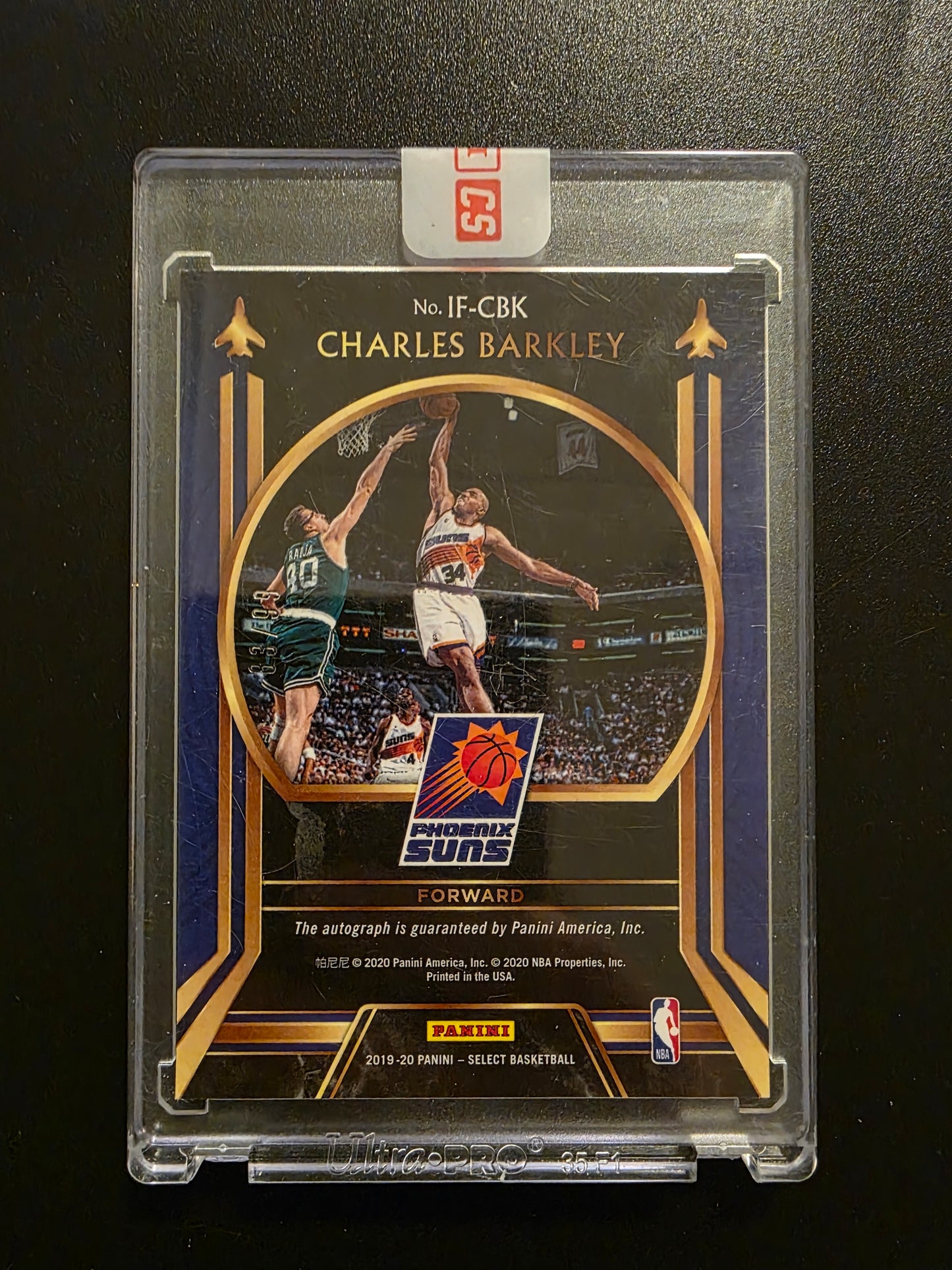 2019-20 Panini Select - In Flight Signatures - Charles Barkley #IF-CBK /99