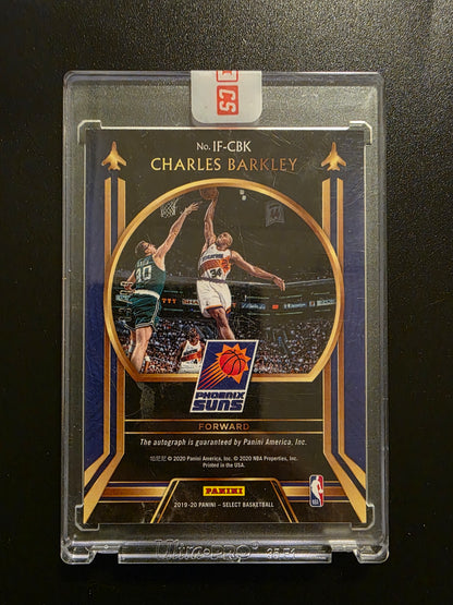 2019-20 Panini Select - In Flight Signatures - Charles Barkley #IF-CBK /99